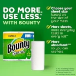 The best Versatility of Bounty Quick-Size White Paper Towels: 16 Family Rolls Equivalent to 40 Regular Rolls